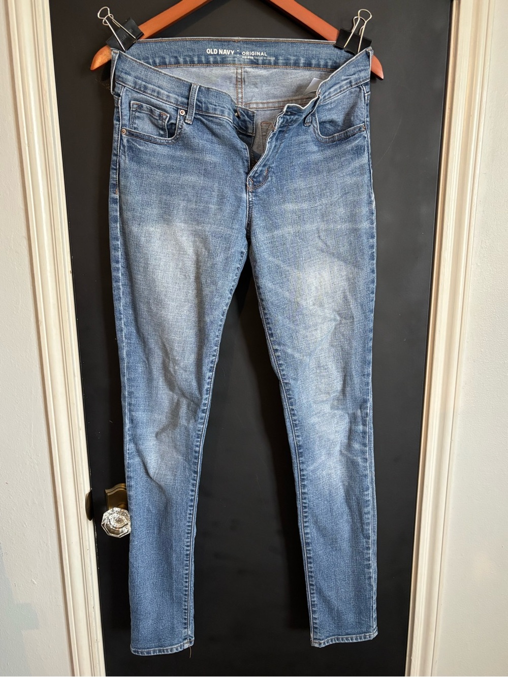 Old Navy Women's Medium Blue Original Mid-Rise Skinny Jeans